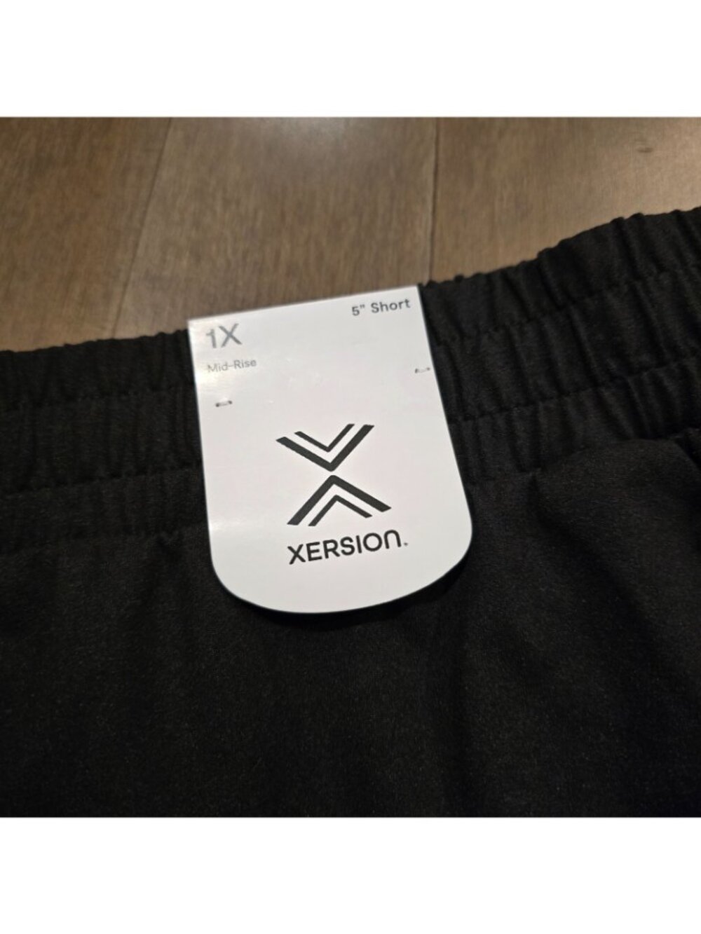 Xersion Womens Black Athletic Shorts 5" Mid-Rise 1x - Picture 3 of 12